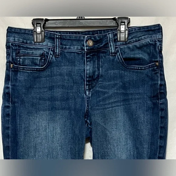 Pilcro and the Letterpress Stet Mid-Rise Straight Leg Denim Jeans Anthropologie - Picture 3 of 13